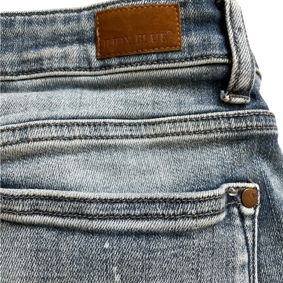 Judy Blue Destroyed Bleach Splatter Boyfriend (82169) Size 11/30 - Picture 11 of 16